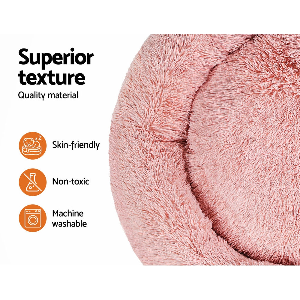 i.Pet Pet Bed Dog 110cm Calming Extra Large Soft Plush Pink