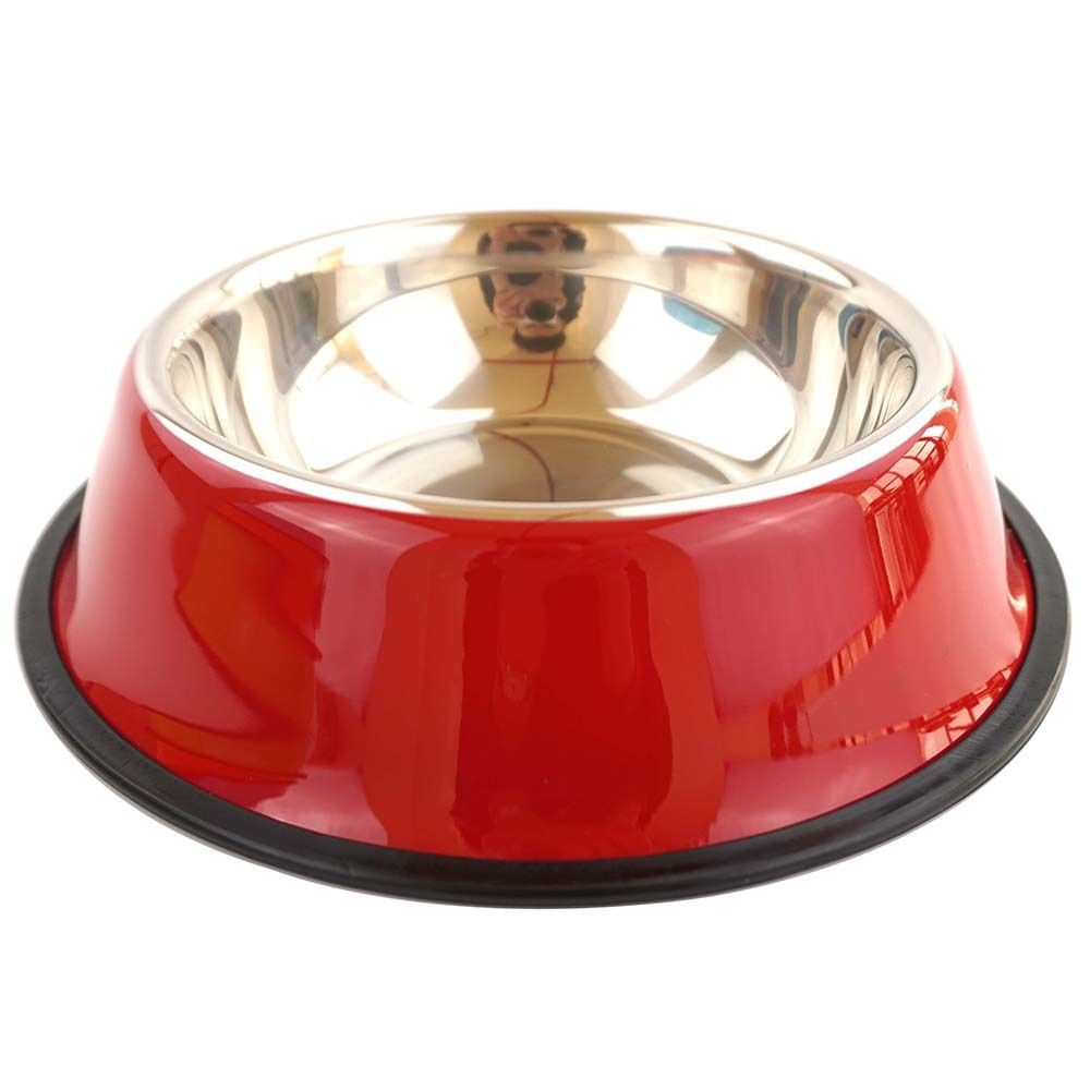 stainless steel pet bowls, non-slip dog bowls, large dog food bowls, cat bowls, pet food bowl, dog bowl large capacity, cat feeding bowl, durable pet bowls, anti-skid pet dishes, pet feeding products Australia - Green - Size 18CM