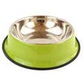 stainless steel pet bowls, non-slip dog bowls, large dog food bowls, cat bowls, pet food bowl, dog bowl large capacity, cat feeding bowl, durable pet bowls, anti-skid pet dishes, pet feeding products Australia - Green - Size 34CM