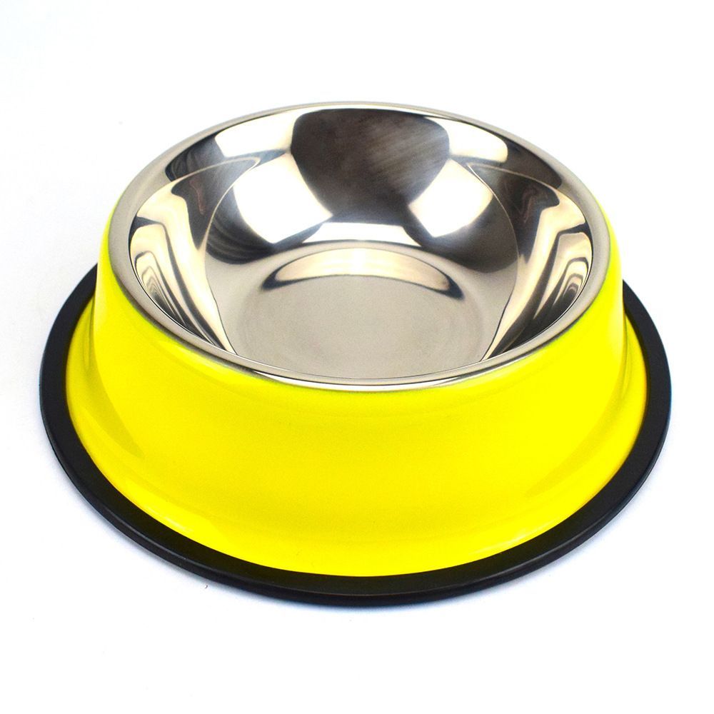 stainless steel pet bowls, non-slip dog bowls, large dog food bowls, cat bowls, pet food bowl, dog bowl large capacity, cat feeding bowl, durable pet bowls, anti-skid pet dishes, pet feeding products Australia - Pink - Size 34CM