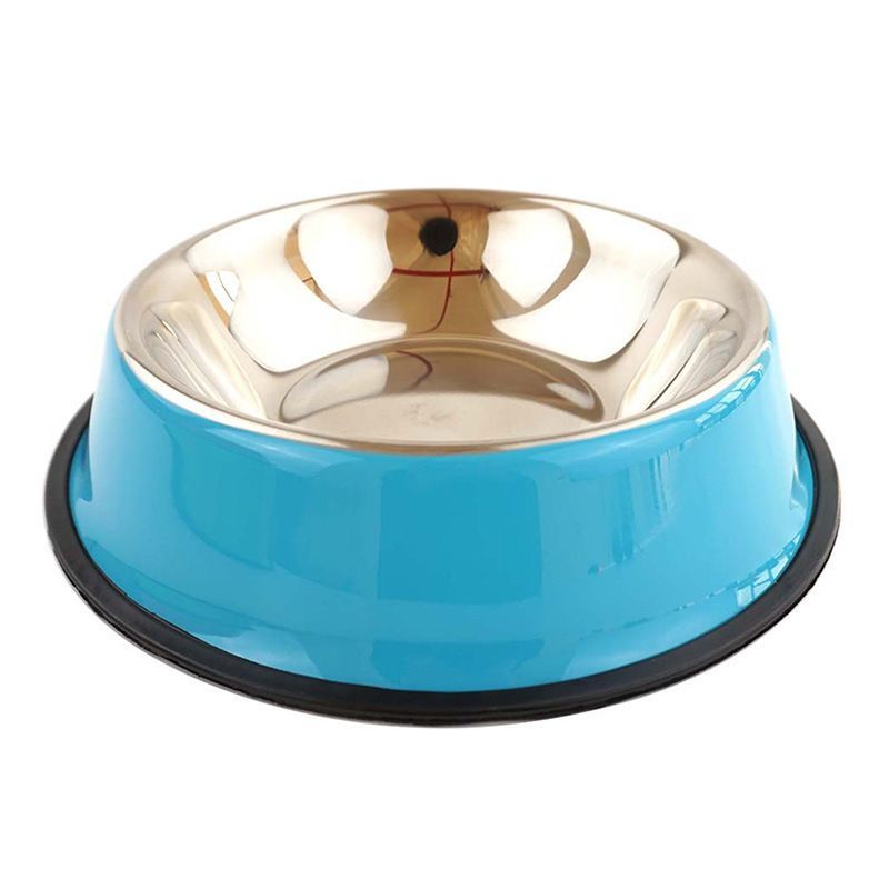 stainless steel pet bowls, non-slip dog bowls, large dog food bowls, cat bowls, pet food bowl, dog bowl large capacity, cat feeding bowl, durable pet bowls, anti-skid pet dishes, pet feeding products Australia - Red - Size 18CM