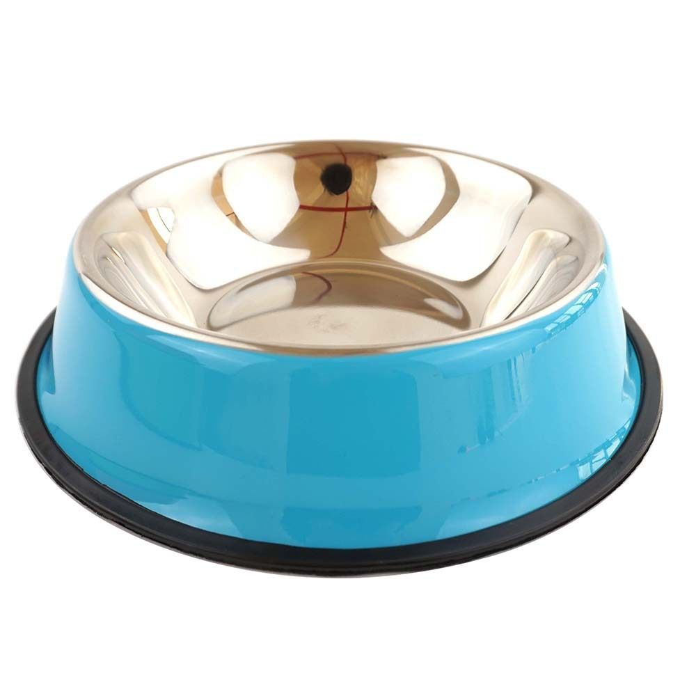 stainless steel pet bowls, non-slip dog bowls, large dog food bowls, cat bowls, pet food bowl, dog bowl large capacity, cat feeding bowl, durable pet bowls, anti-skid pet dishes, pet feeding products Australia - Red - Size 18CM