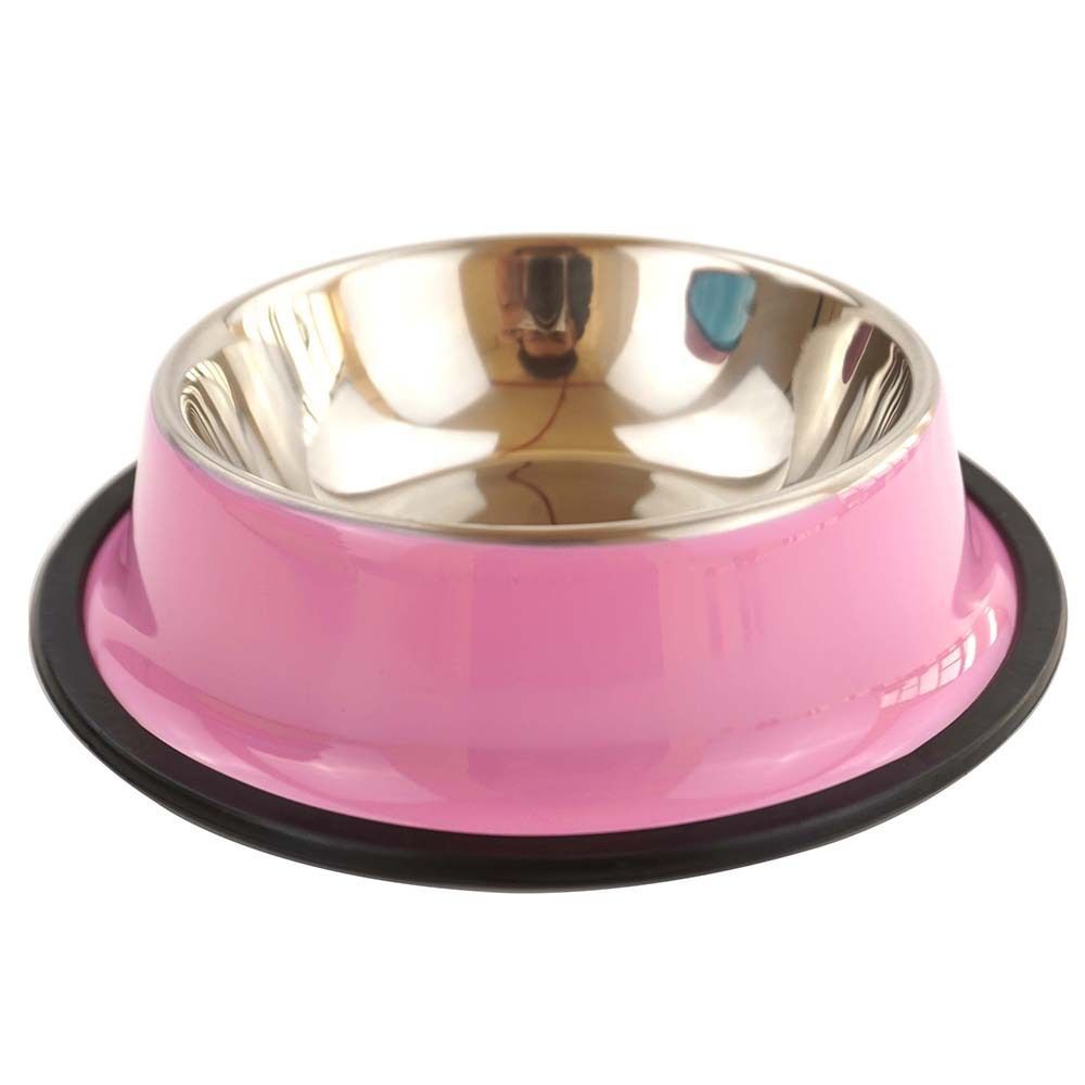 stainless steel pet bowls, non-slip dog bowls, large dog food bowls, cat bowls, pet food bowl, dog bowl large capacity, cat feeding bowl, durable pet bowls, anti-skid pet dishes, pet feeding products Australia - Red - Size 26CM