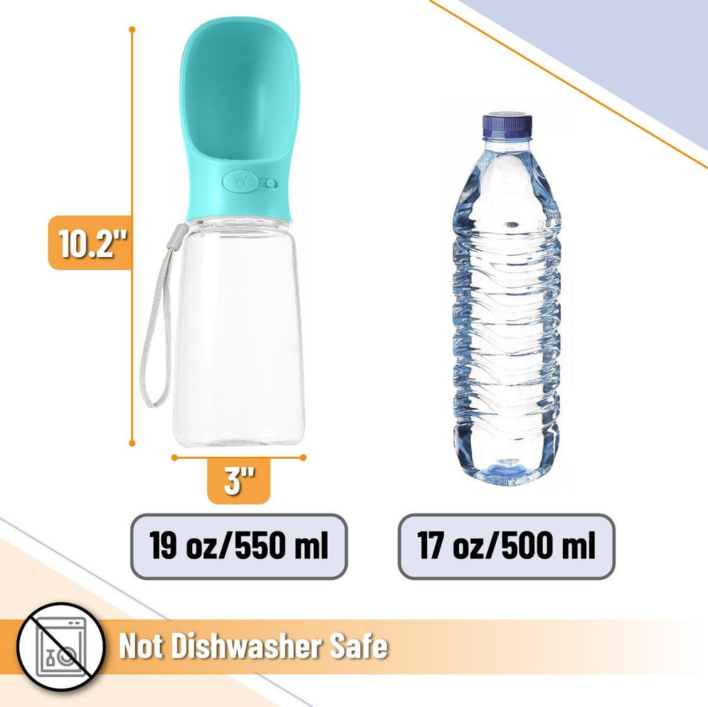 Portable Dog Water Bottle 19 Ounces Dog Water Bottle Large Dog Water Dispenser