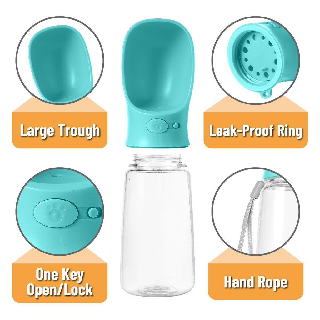 Portable Dog Water Bottle 19 Ounces Dog Water Bottle Large Dog Water Dispenser