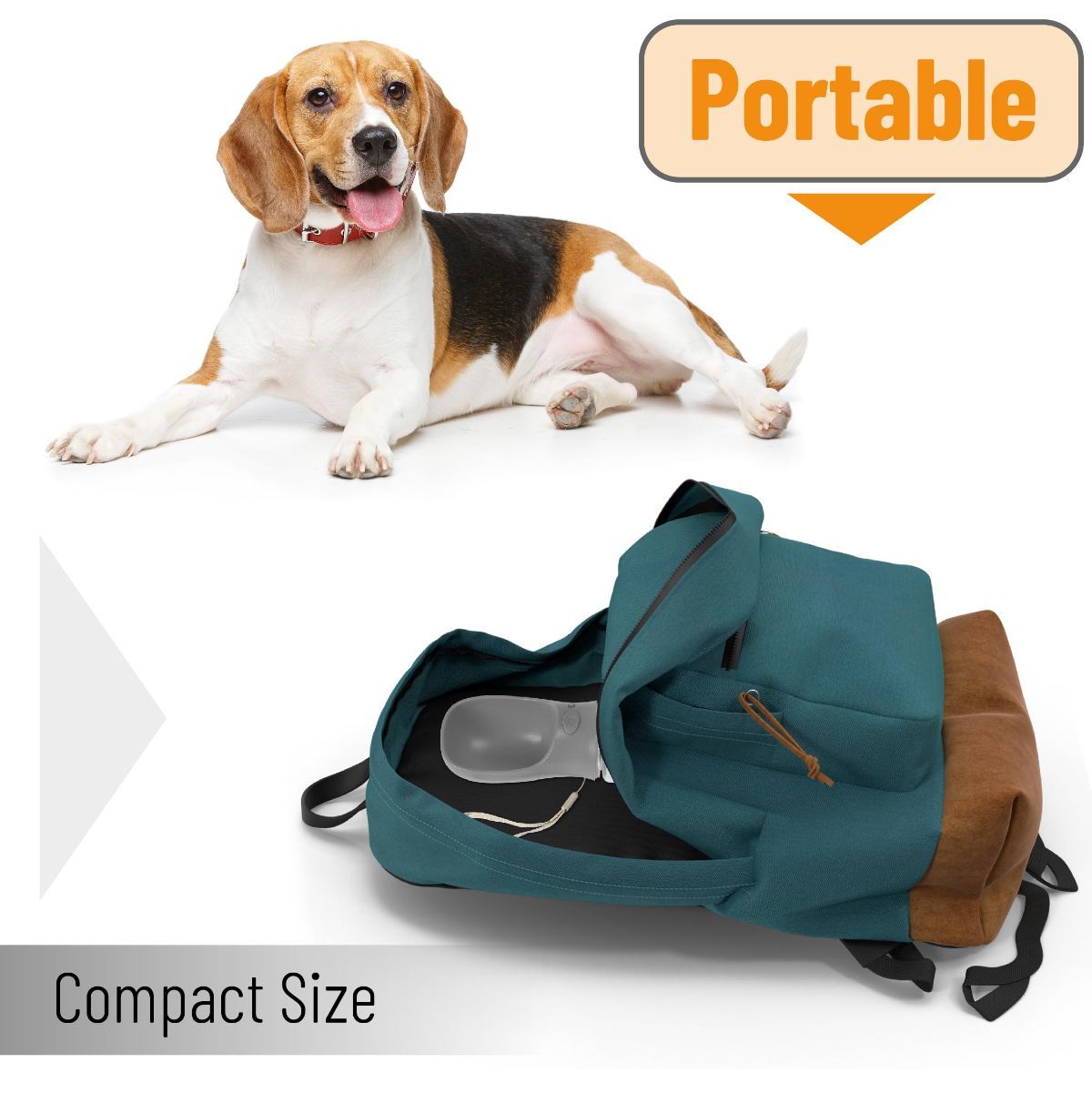 Portable Dog Water Bottle 19 Ounces Dog Water Bottle Large Dog Water Dispenser