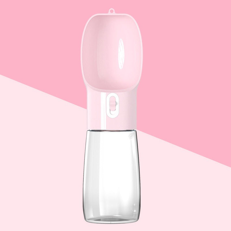 Portable Dog Water Bottle, Pink