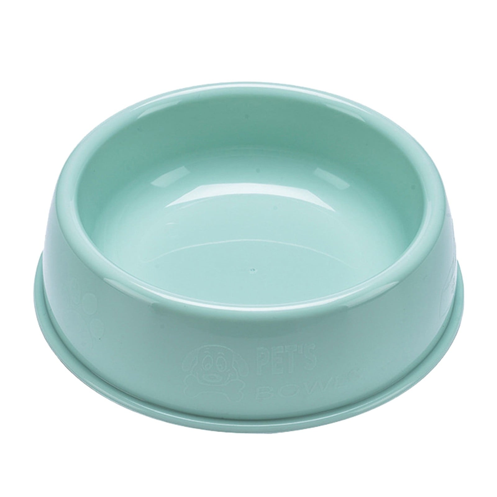 Plastic Dog Bowl, Non Slip Candy Color Plastic Pet Food Bowl, Shallow Cat Food Dish, Reusable Pet Food And Water, Pink, 13.2 x 5 x 13 cm