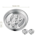 2-Piece Stainless Steel Slow Feeder Set for Pets, Reversible, for Cats and Dogs – Puppy Design