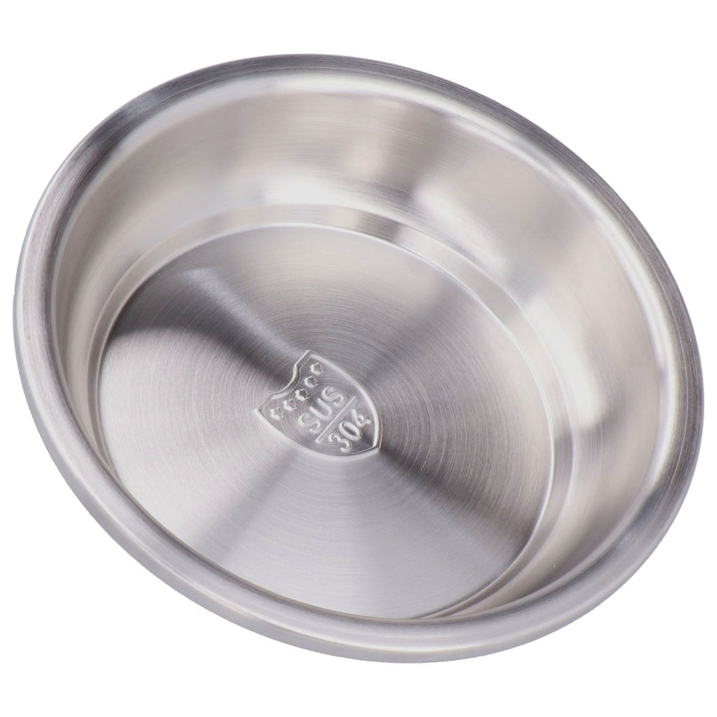 Stainless Steel Plate 304 Food Grade Material Stainless Steel Rounded Deepen Dish for Eating18cm/7in