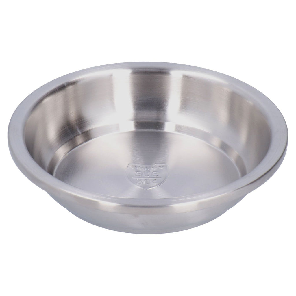 Stainless Steel Plate 304 Food Grade Material Stainless Steel Rounded Deepen Dish for Eating20cm/7.9in