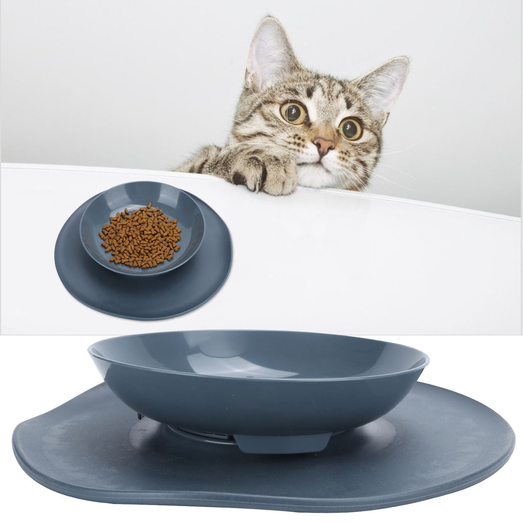 Dog Feeding Bowls Non Slip Anti-Spill Pet Bowl Detachable Pet Feeder Cat Feeding DishesGray