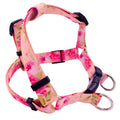 DEYUAN Bohemian Dog Harness Polyester Pink Rose L:2.5*60-93cm