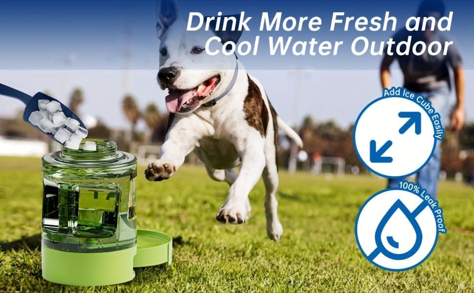 Portable Pet Water Bottle with Built-in Bowl – Leak-Proof, Large Capacity 77oz for Camping, Hiking, and Dog Park Adventures – Ideal for Small to Medium Breeds, Easy to Carry Outdoor Dog Travel Dispenser (Black)