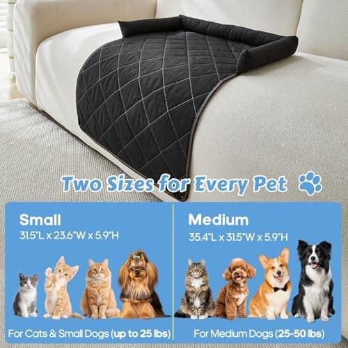 Cooling Pet Mat with Bolster Side Support – Scratch-Resistant, Self-Cooling, Non-Slip Base for Cats & Small to Medium Dogs, Perfect for Sofa, Floor, Car, or Outdoor Use (S, Green)