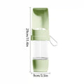Portable Dog Water Bottle – Leak-Proof Pet Water Dispenser with Food Storage, Ideal for Outdoor Walks, Camping, and Travel (Green)