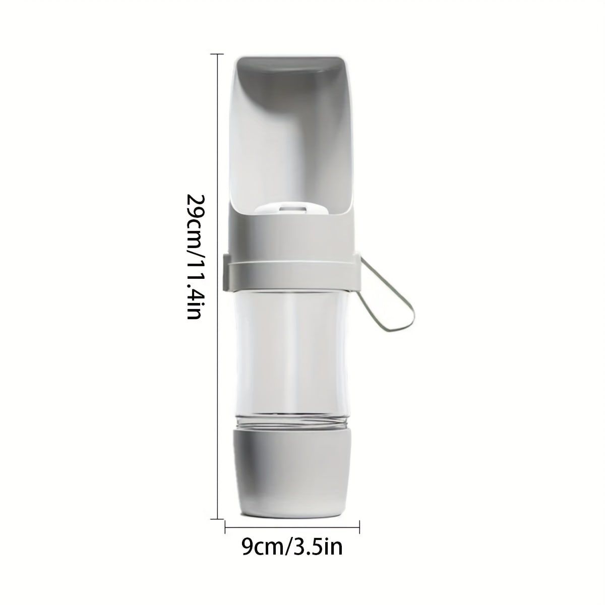 Portable Dog Water Bottle – Leak-Proof Pet Water Dispenser with Food Storage, Ideal for Outdoor Walks, Camping, and Travel (Green)