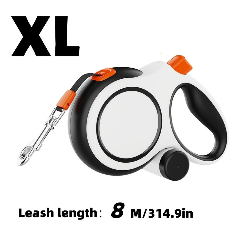 White retractable dog leash, strong dog leash, dog walking leash, small and medium dog leash, outdoor dog leash, Australia, durable dog leash, dog lead