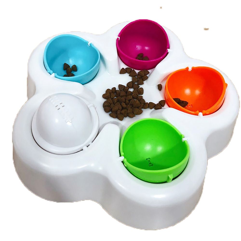 Interactive Dog Puppy Treat Ball Slow Feeder Bowl Nontoxic Dog Food Dispenser Fun IQ Training Educational Game Slow