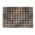 Pet Feeding Mat Dogs Cats Absorbent Non Slip Pet Placemat Waterproof Mat - Brown