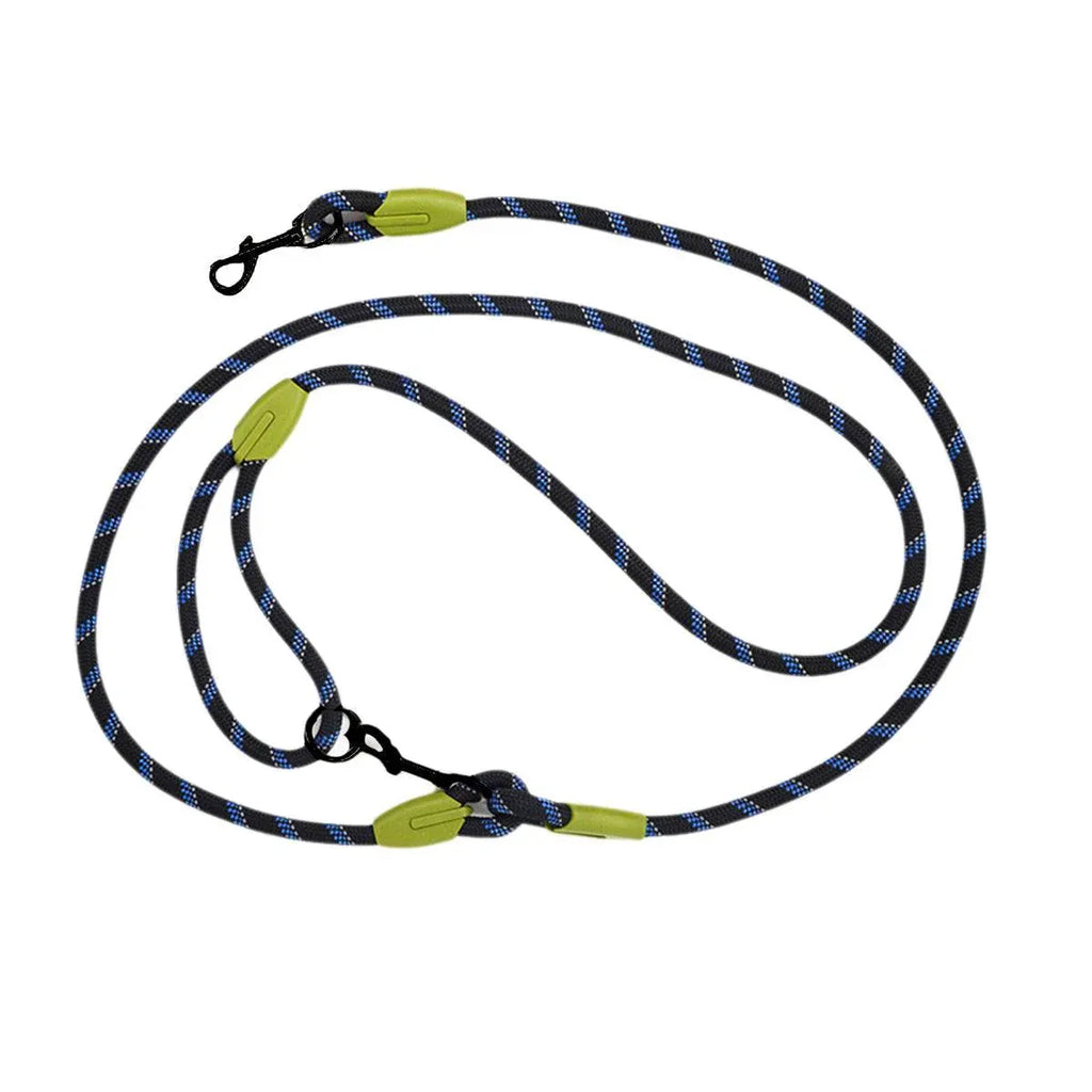 Adjustable Diagonal Dog Walking Leash Hands Free Crossbody- Black