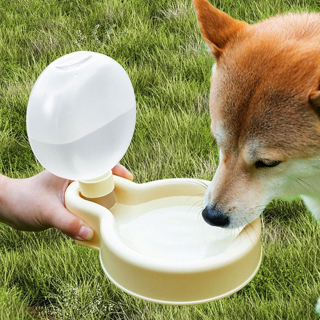 Portable Foldable Pet Water Cup Large Capacity Dog Bowl Puppy Travel Kettle - Green