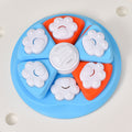 Interactive Dog Puzzle Feeder Toy - IQ Training & Slow Feeder with Anti-Skid Base(blue)
