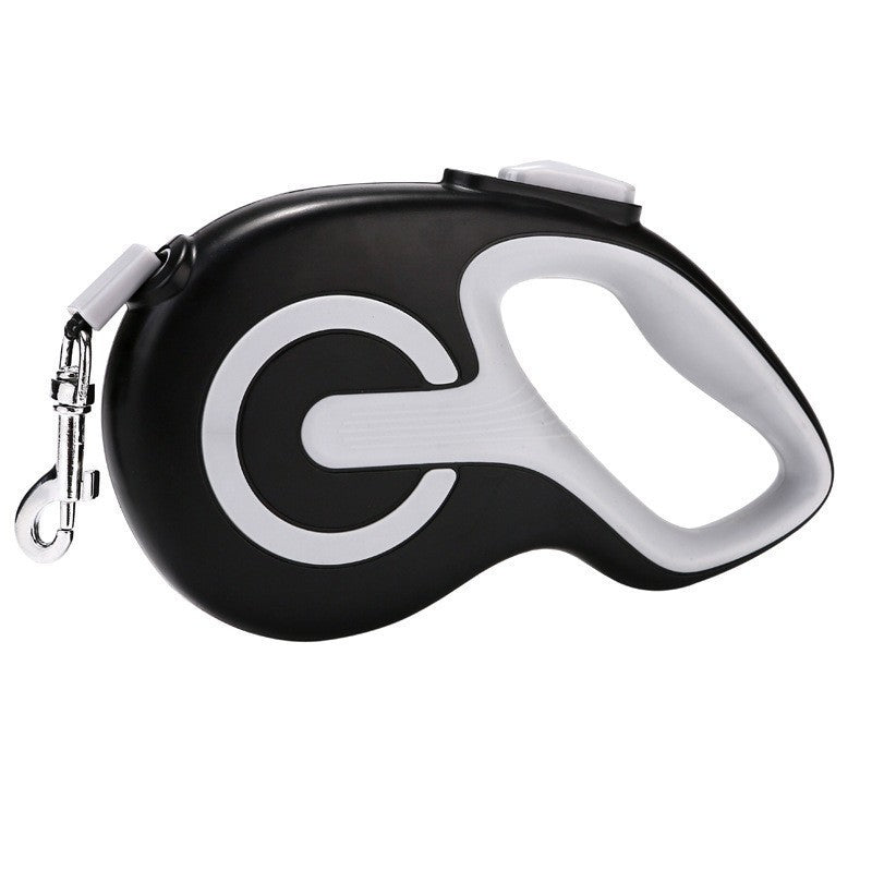 Black Retractable Dog Leash for Small to Medium Dogs