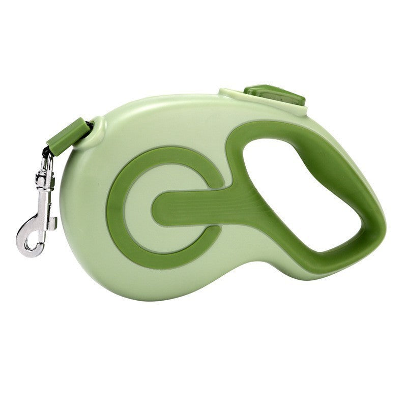 Green Retractable Dog Leash for Small to Medium Dogs