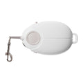 White Pocket Size Retractable Dog Leash with Luminous Rope 3 Meters