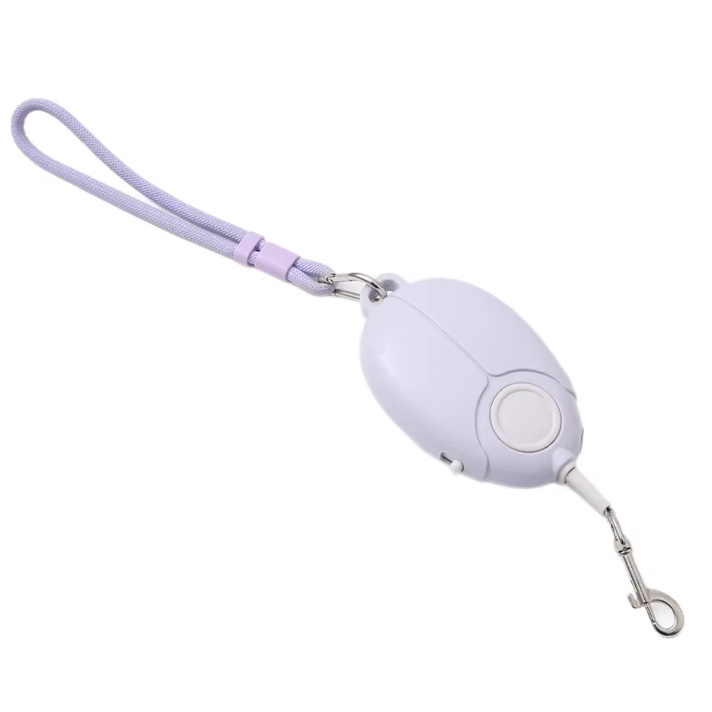 Purple Retractable Dog Leash with Luminous Rope 3Meters